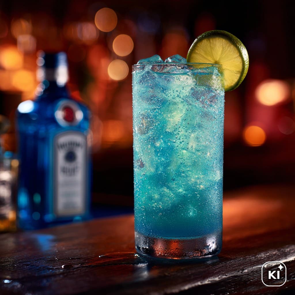 Blue Fizz Cocktail Rezept