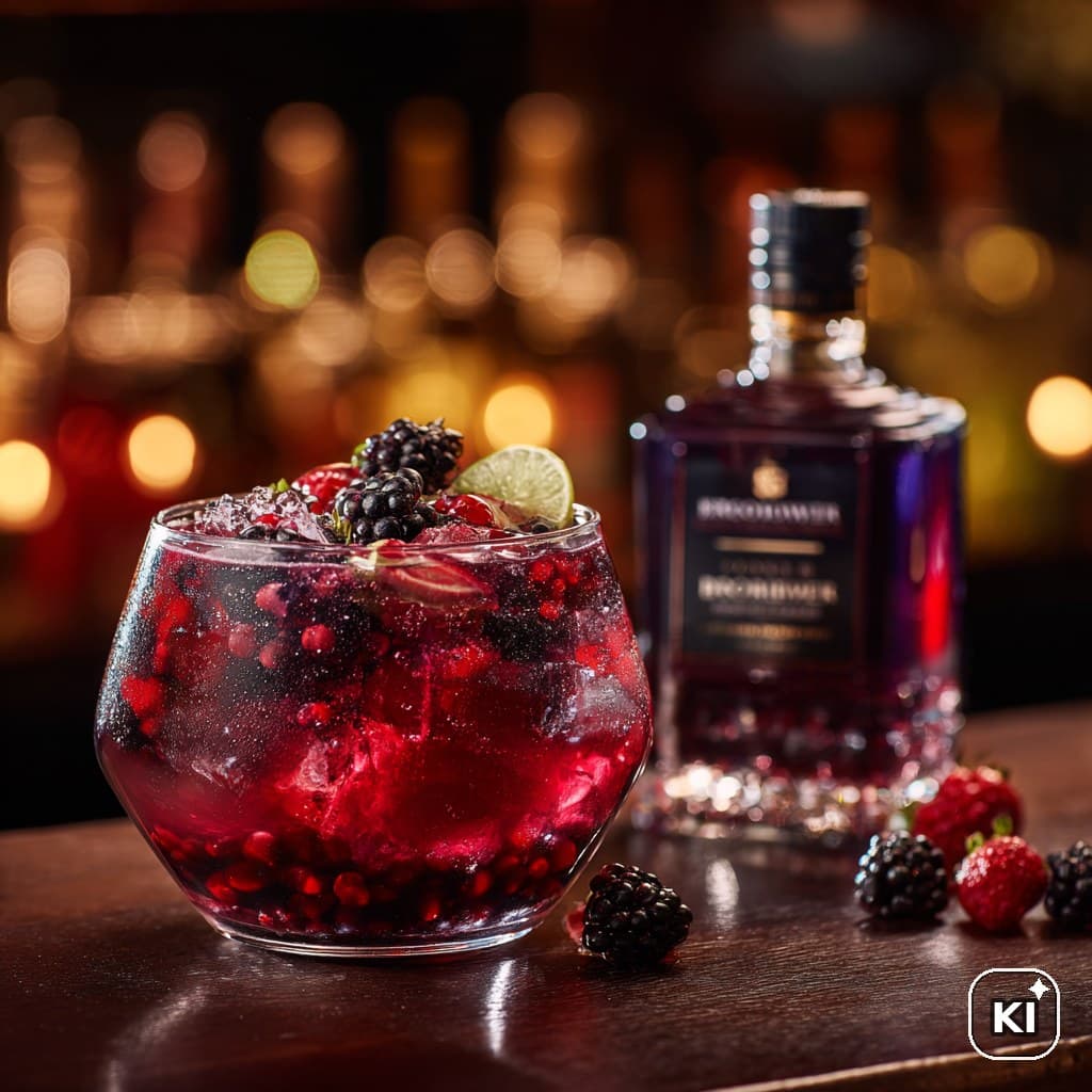 Brombeer Johannisbeer Bowle Cocktail Rezept