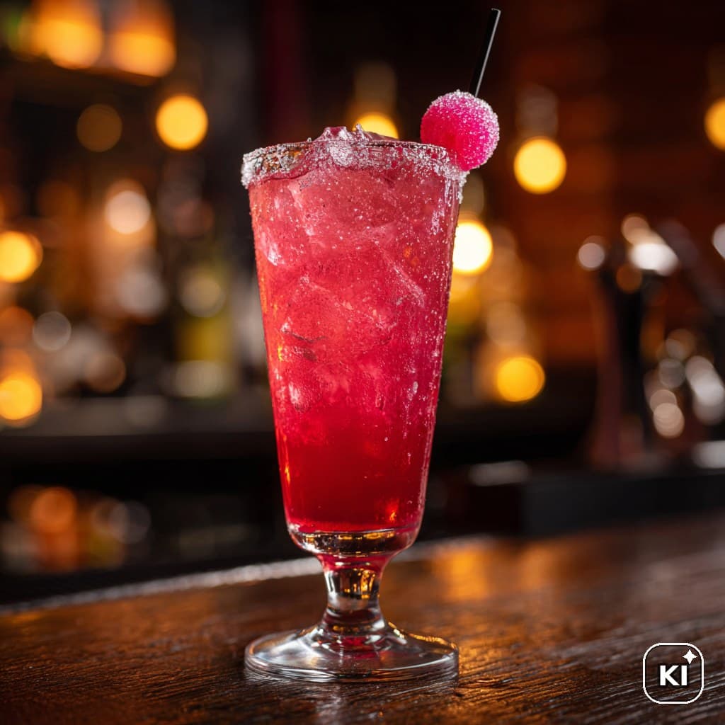 Bubble Gum Gin Fizz Cocktail Rezept