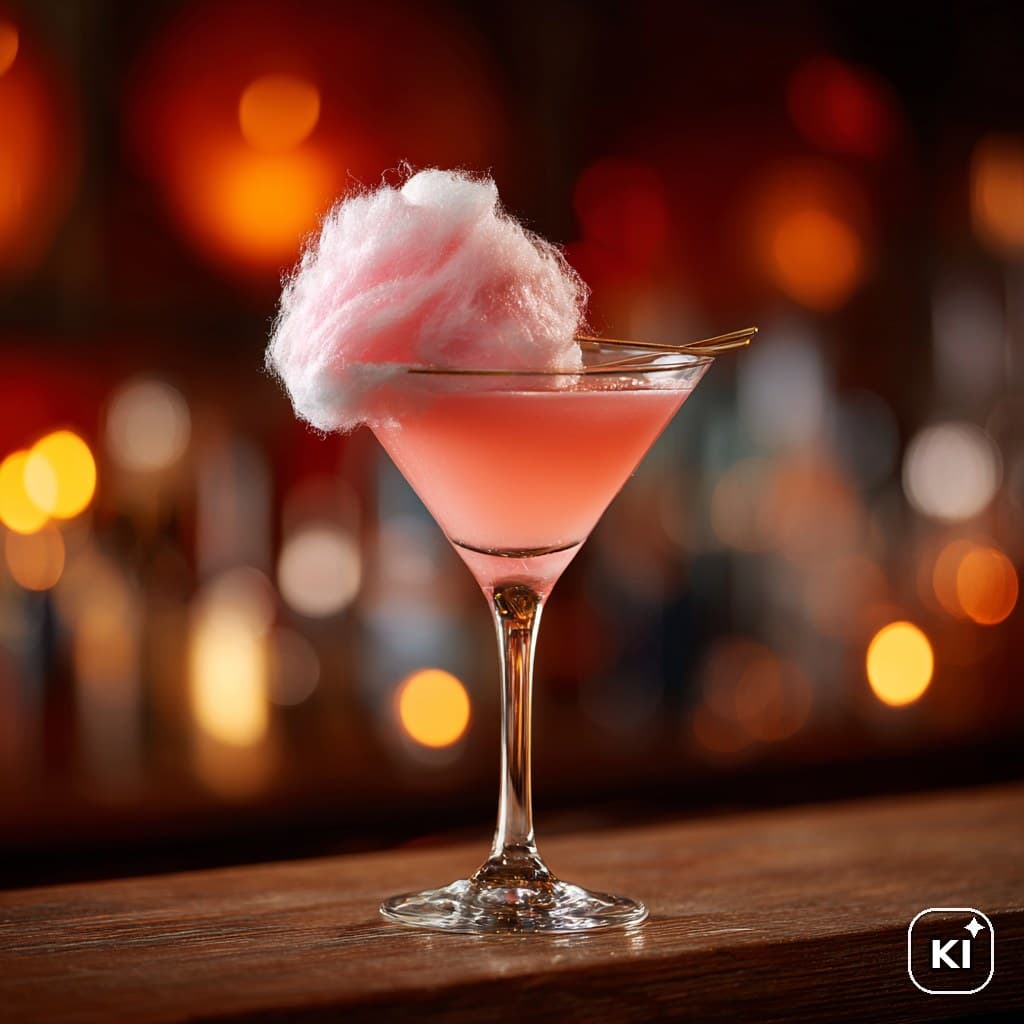 Cotton Candy Martini Cocktail