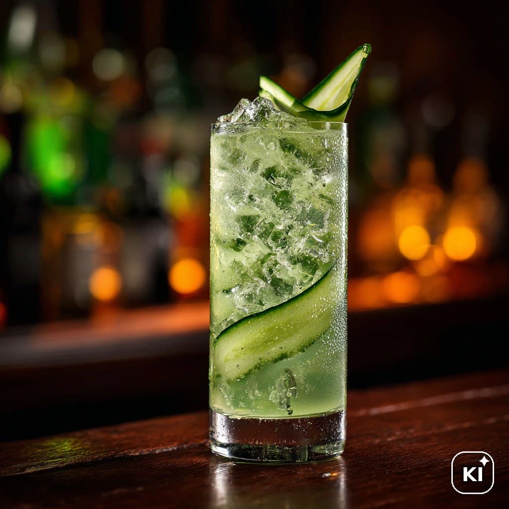 Cucumber Gin Tonic Cocktail