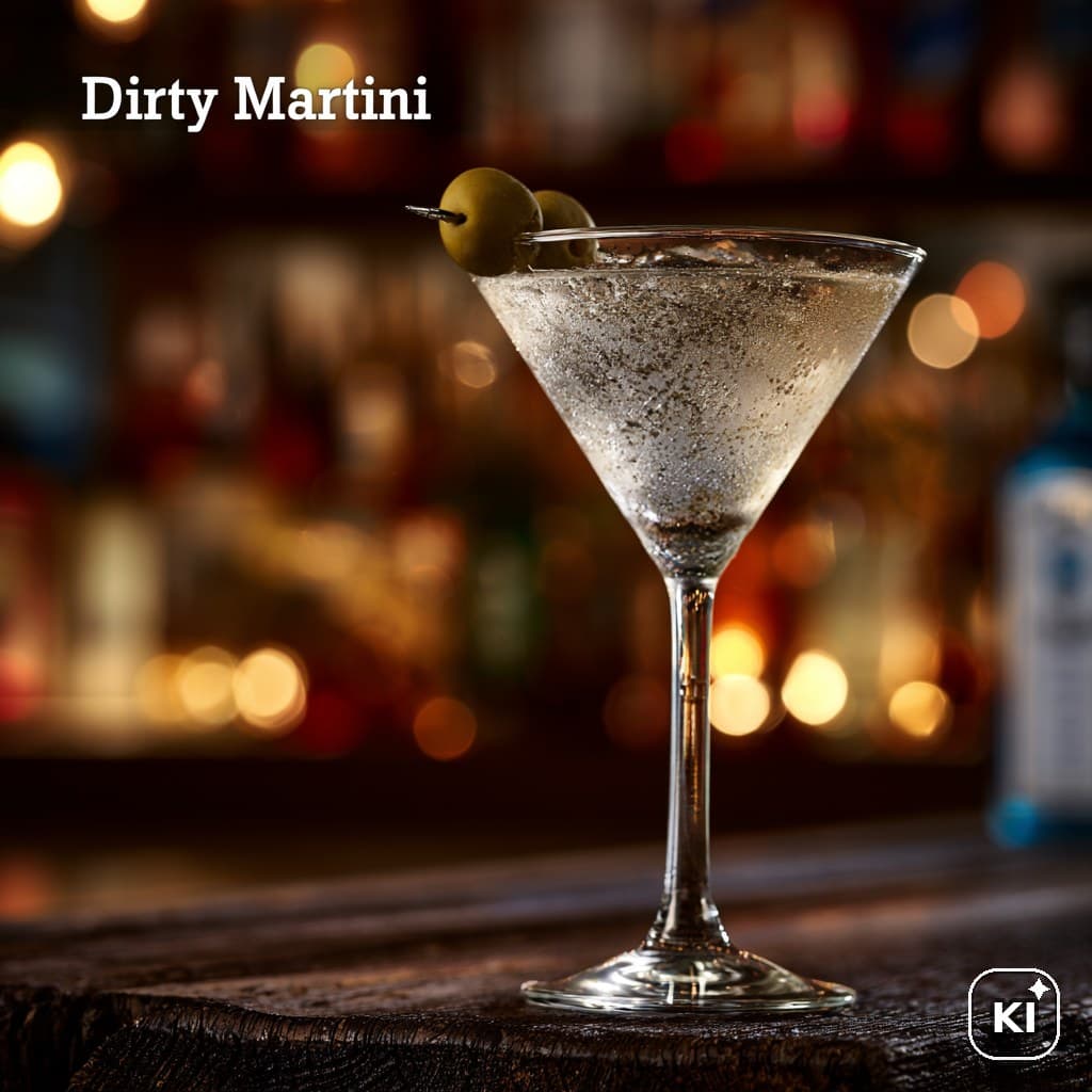 Dirty Martini Cocktail Rezept