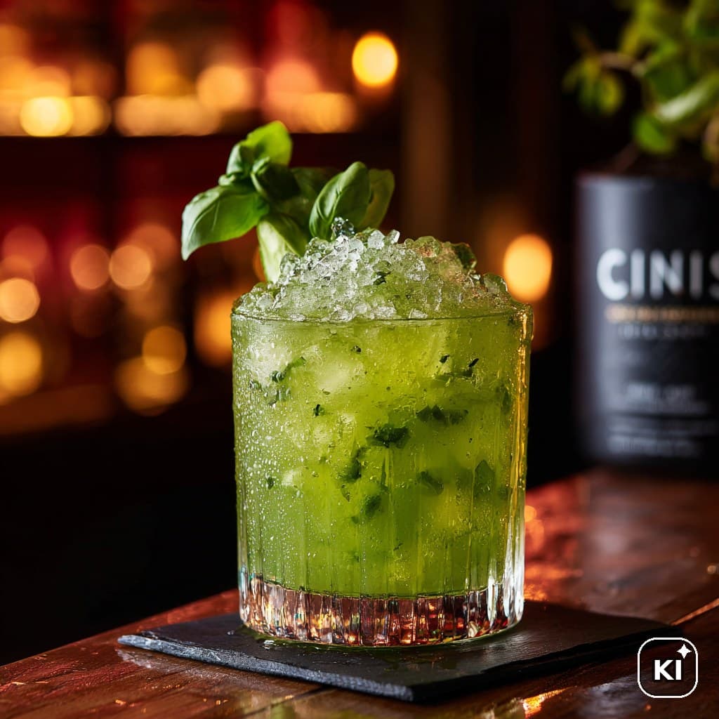 Gin-Basil Smash Cocktail Rezept