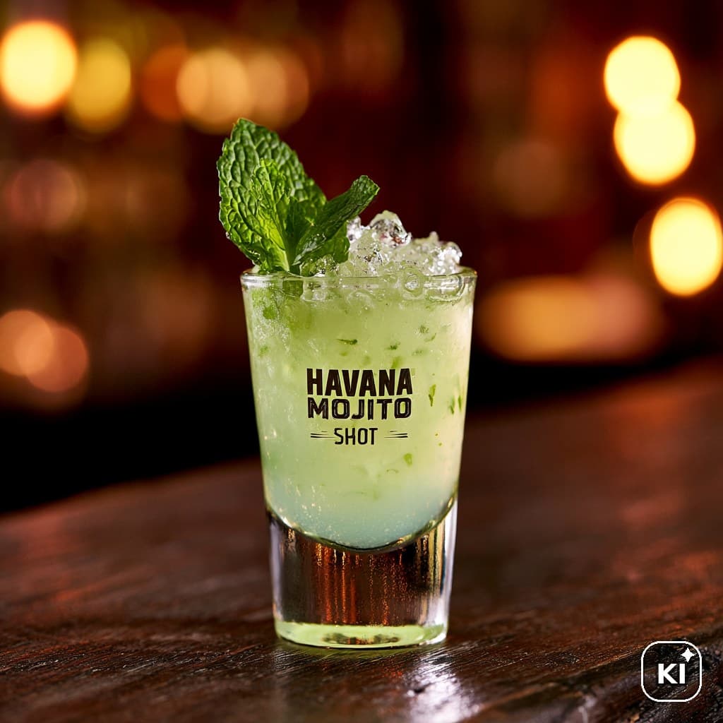 Havana Mojito Shot Cocktail Rezept