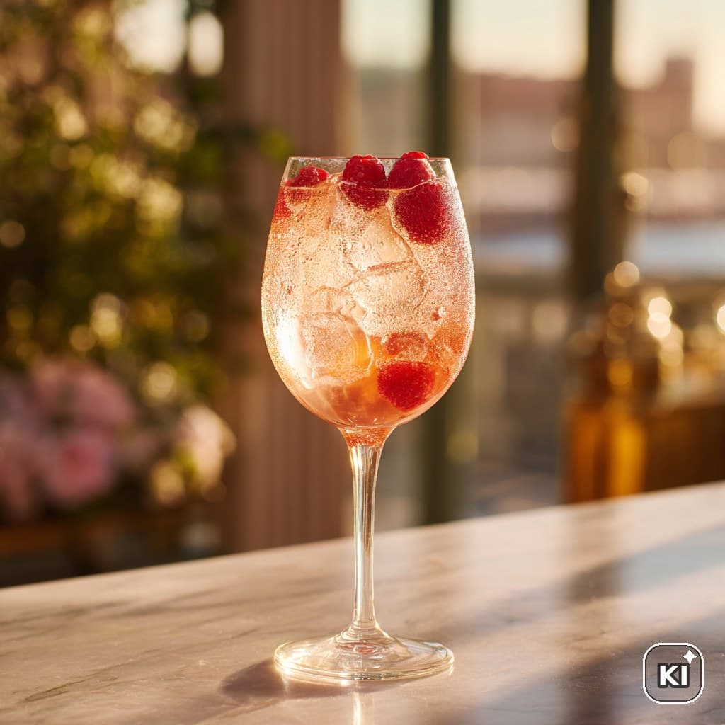 Lillet White Peach Berry Cocktail Rezept