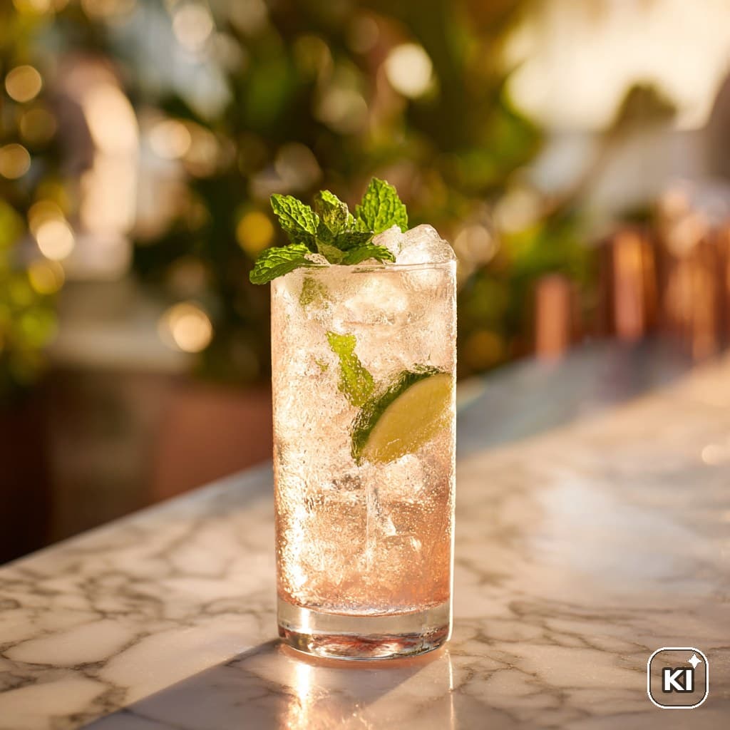 Lillet White Peach Mint