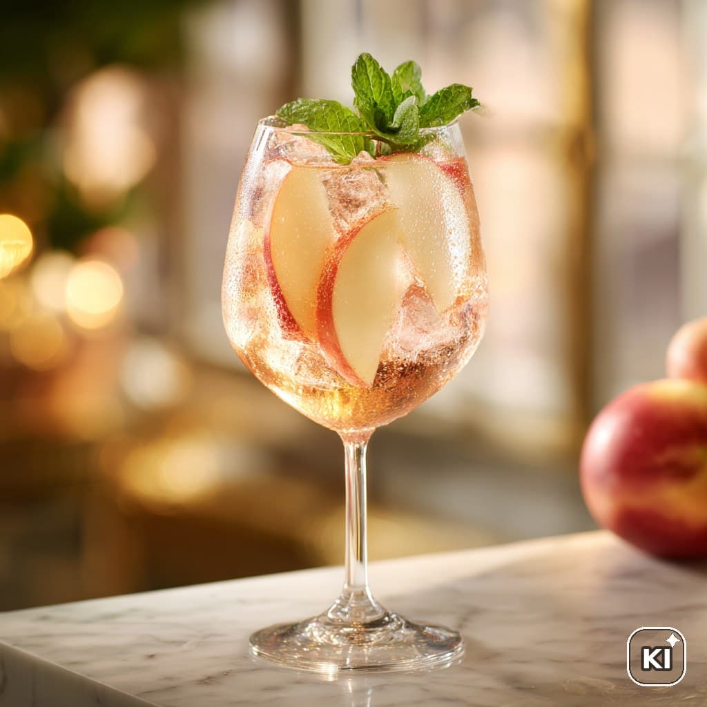 Lillet White Peach on Ice