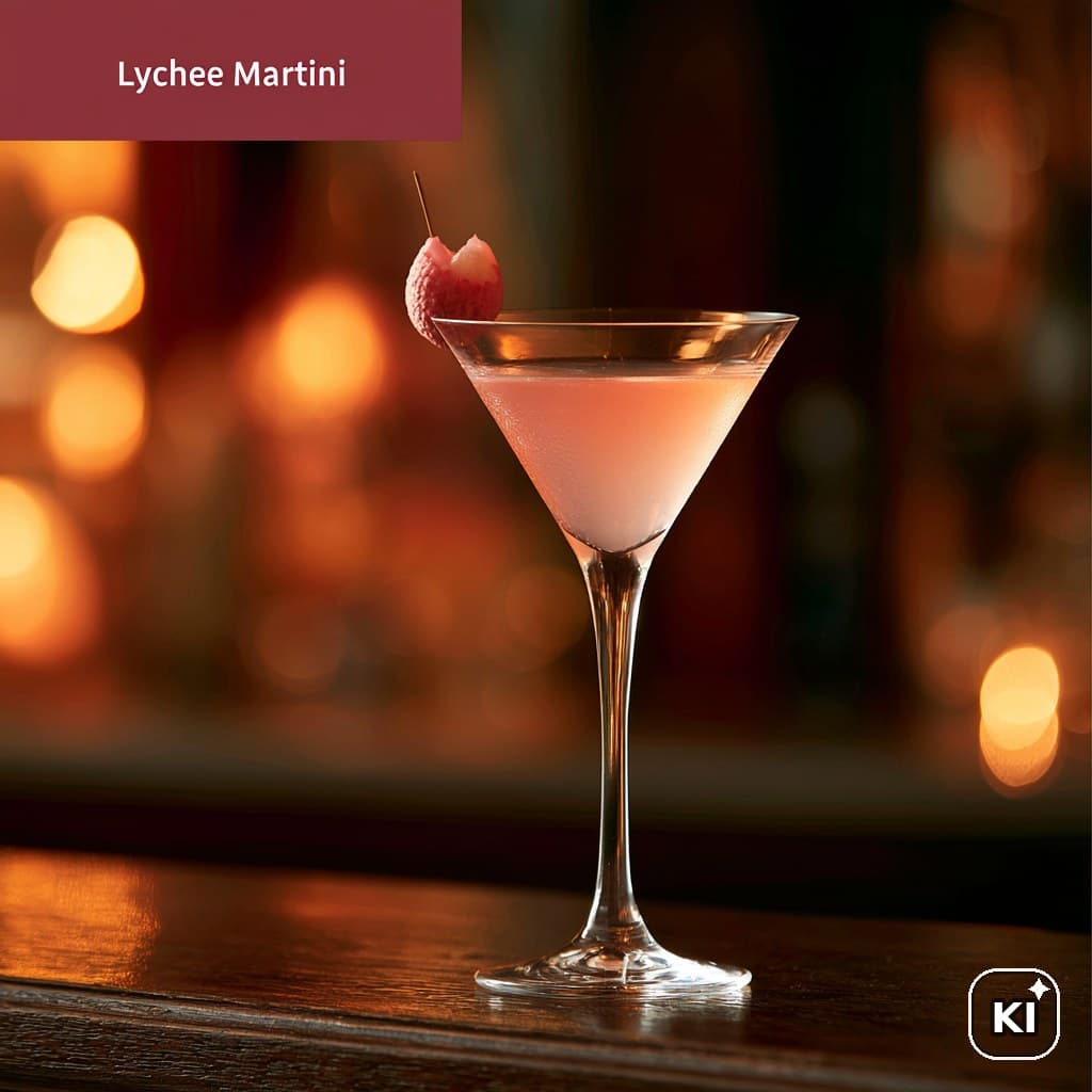 Lychee Martini Cocktail Rezept