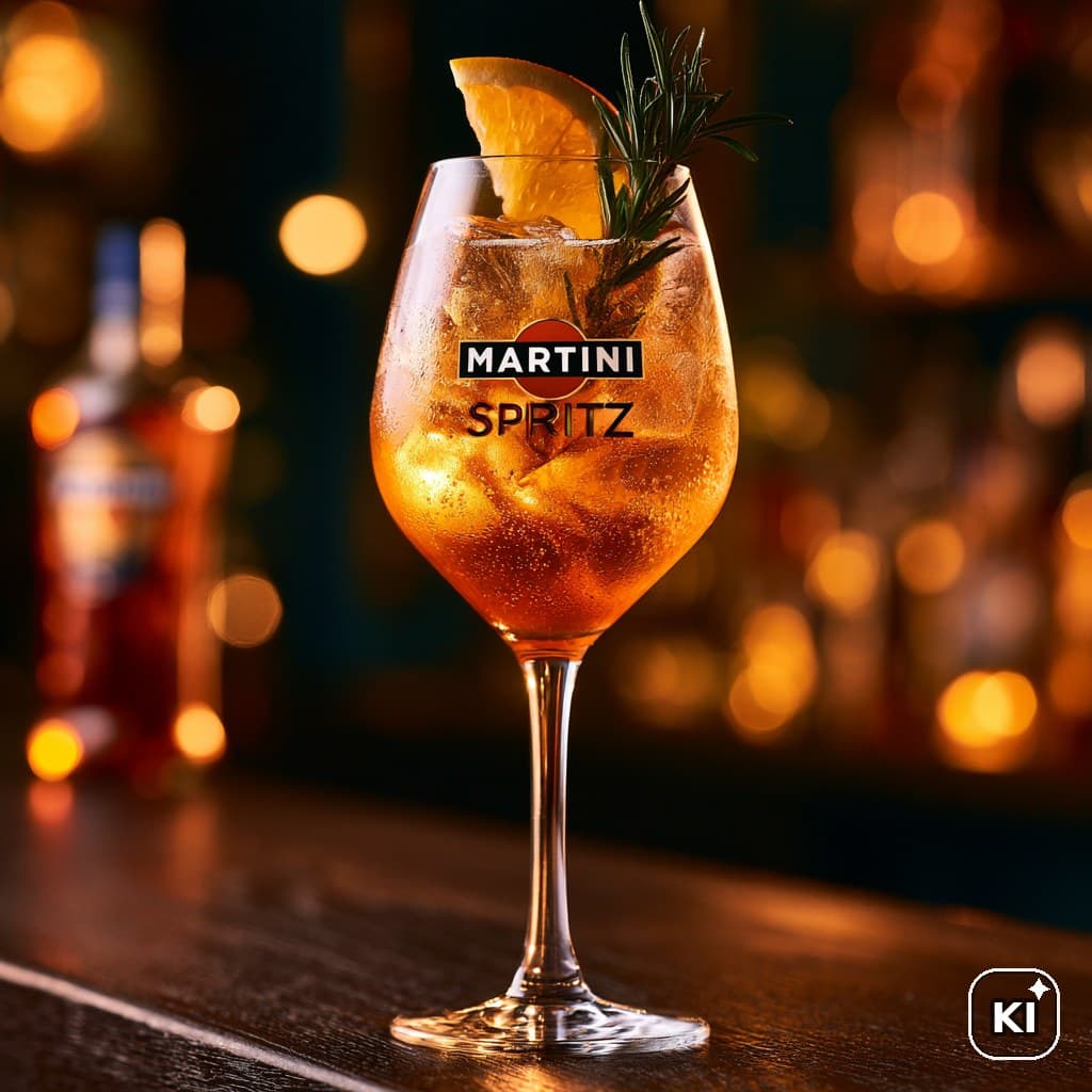 Martini Vibrante Spritz Cocktail Rezept