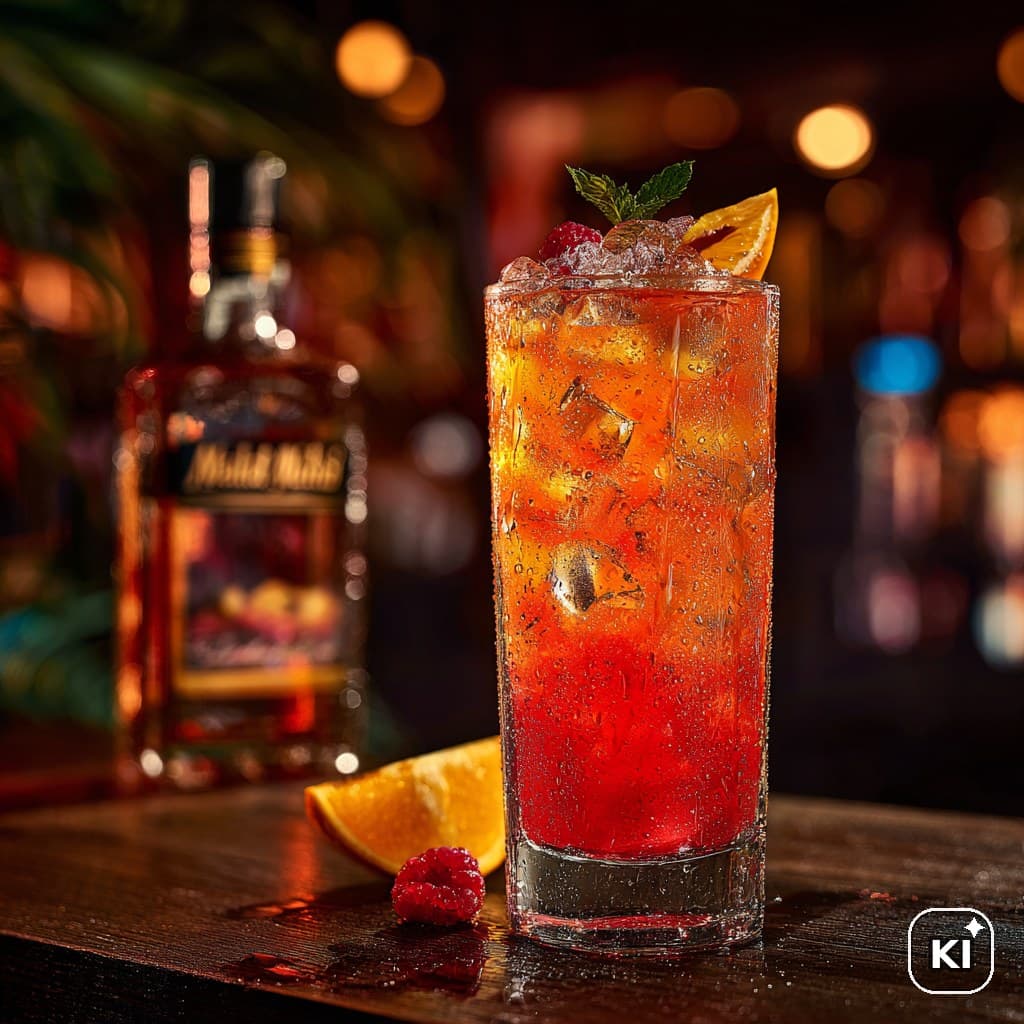Orange Malibu Cocktail Rezept
