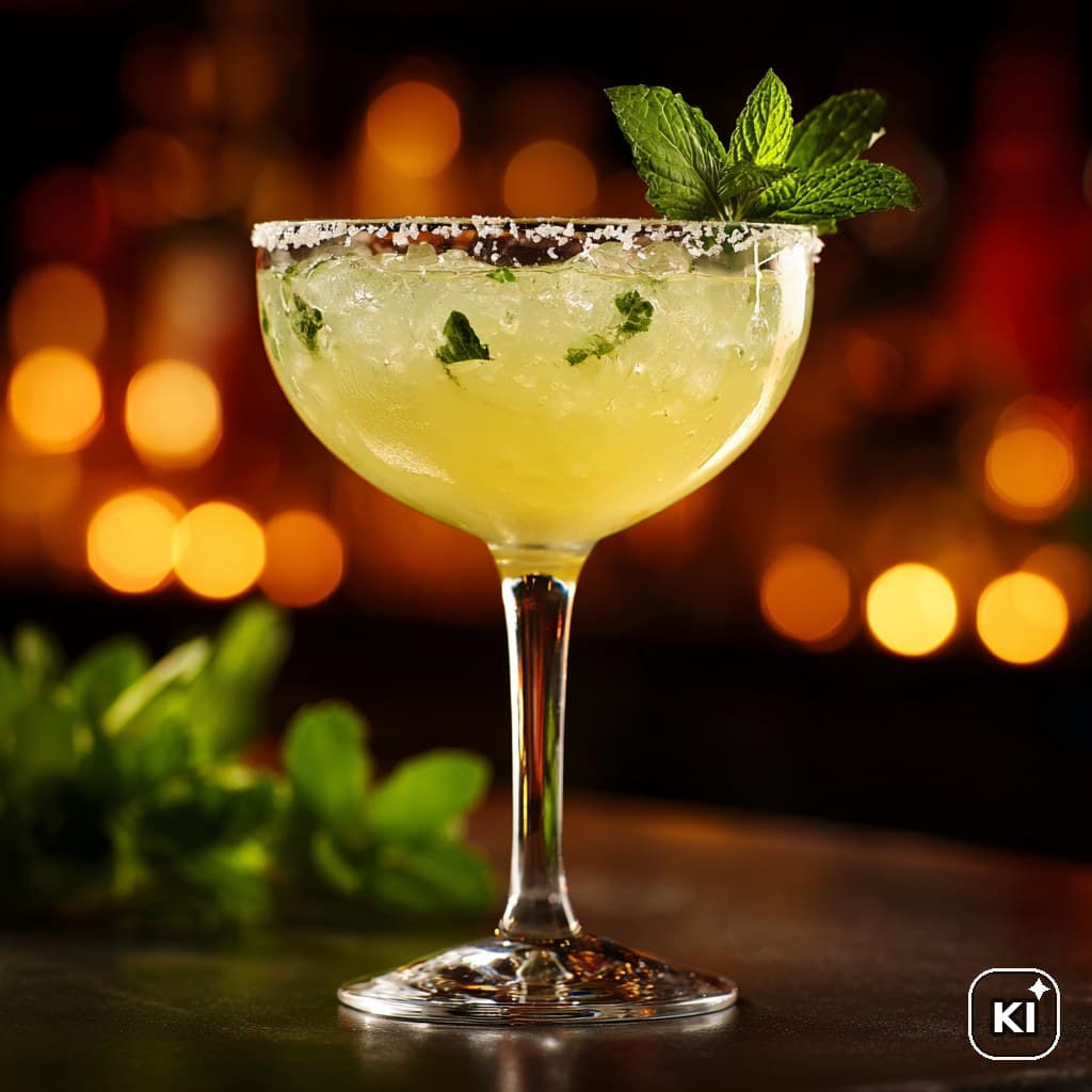 Pineapple and Mint Margarita Cocktail Rezept