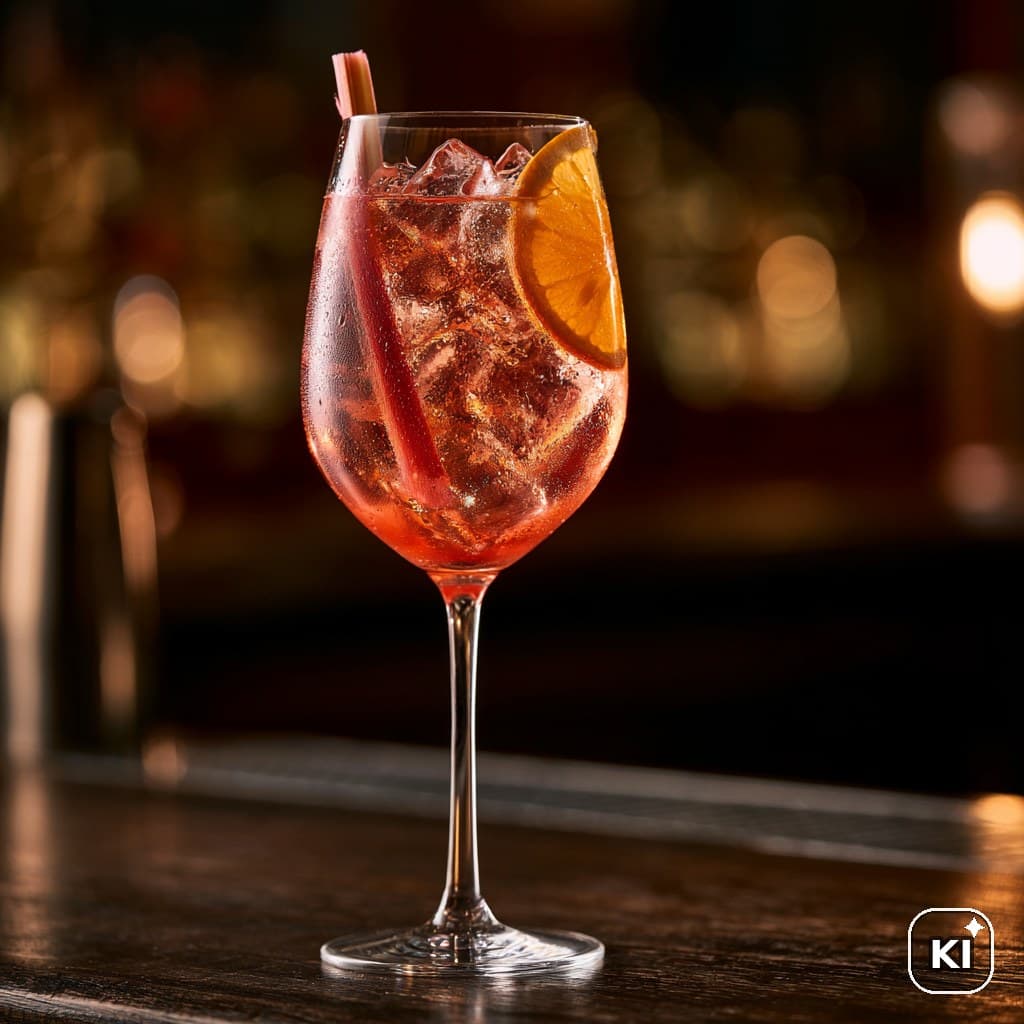 Rhabarber Spritz Cocktail Rezept