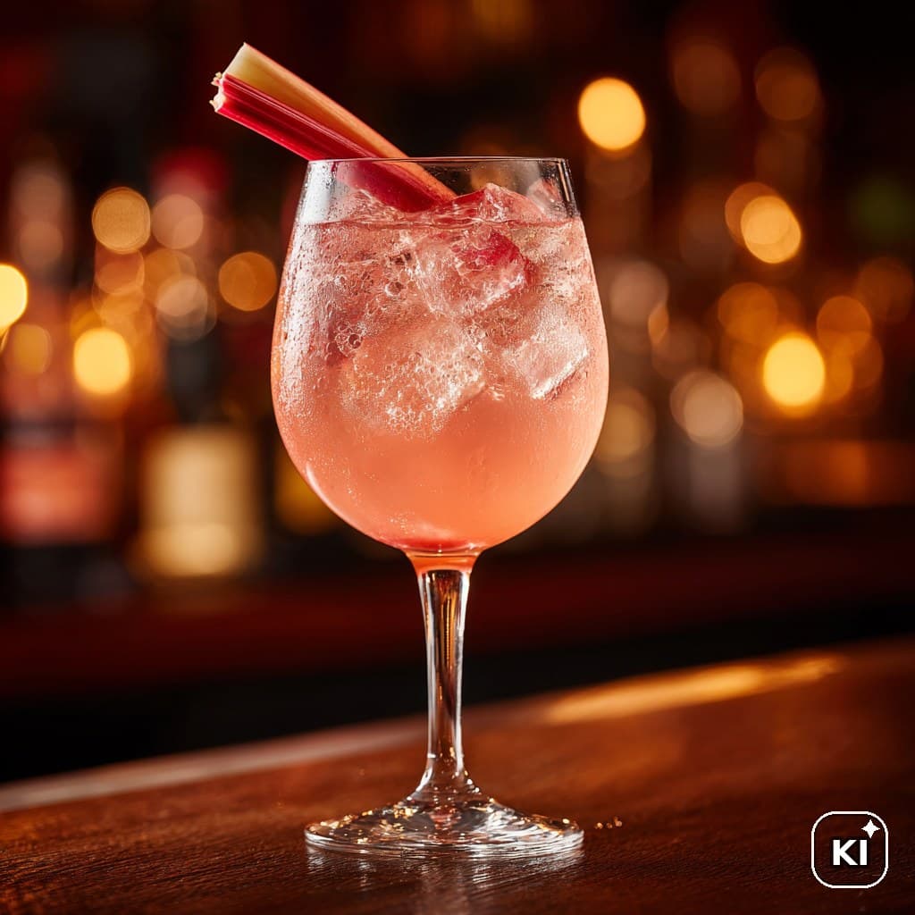Rhubarb Lemonade Cocktail
