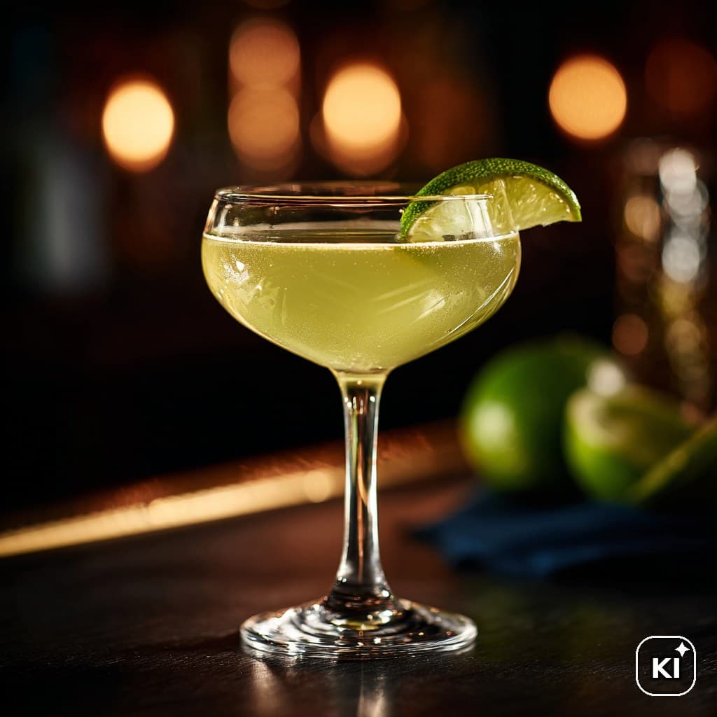 Saffron Gimlet Cocktail Rezept