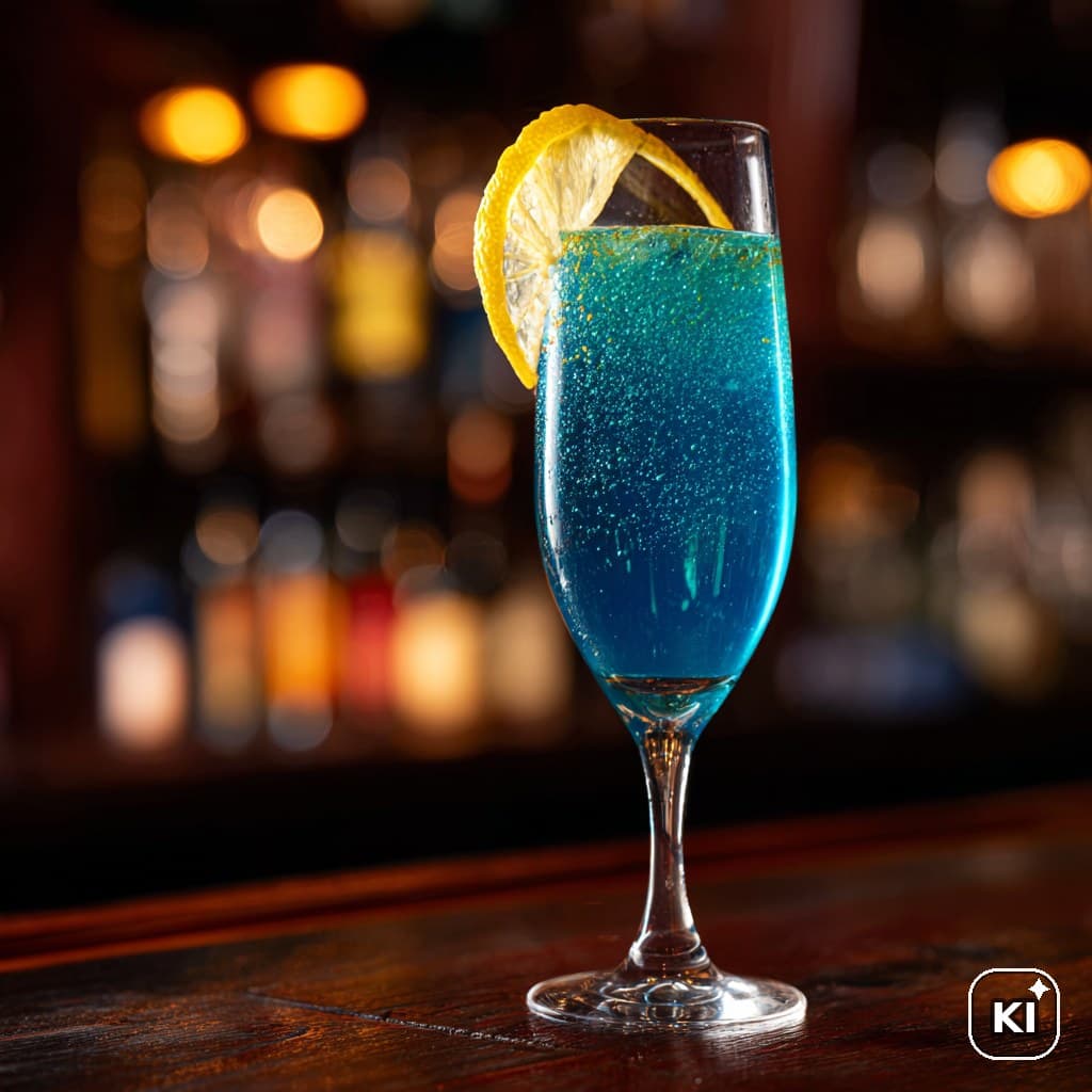 Cocktailrezept Sparkling Blue