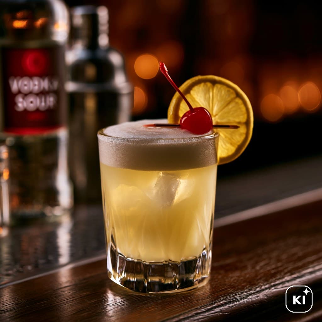 Vodka Sour Cocktail Rezept