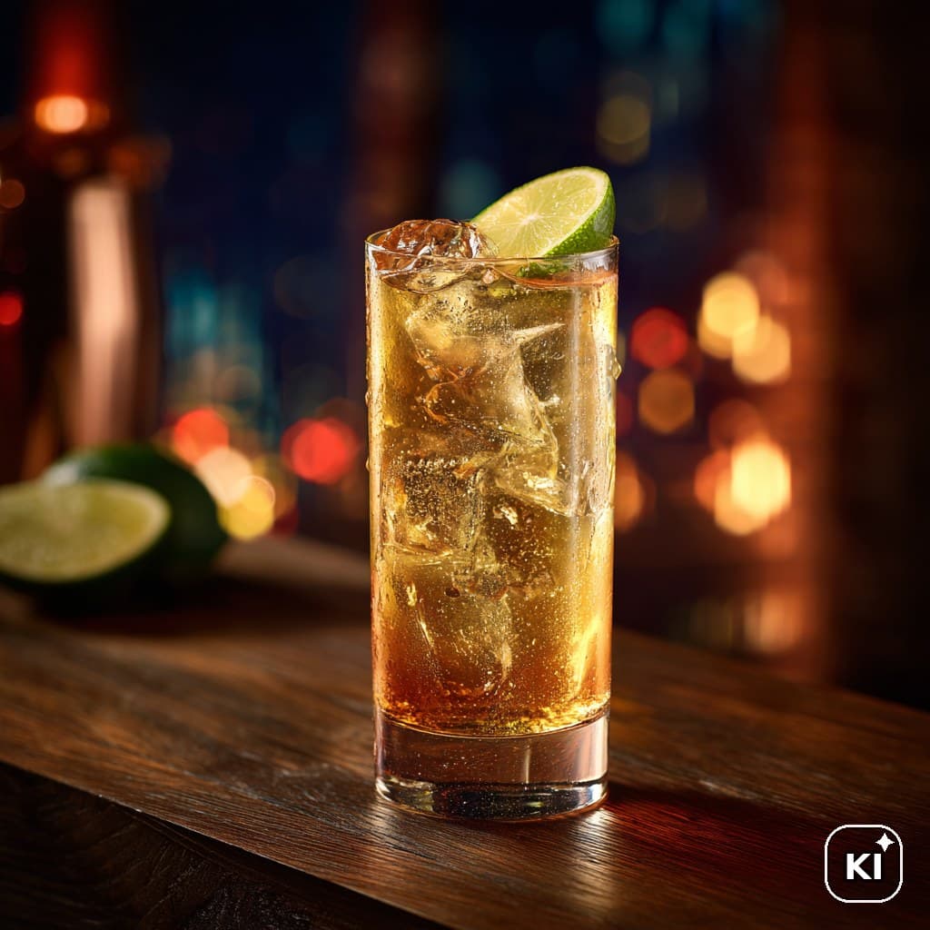 Whiskey Ginger Ale Cocktail