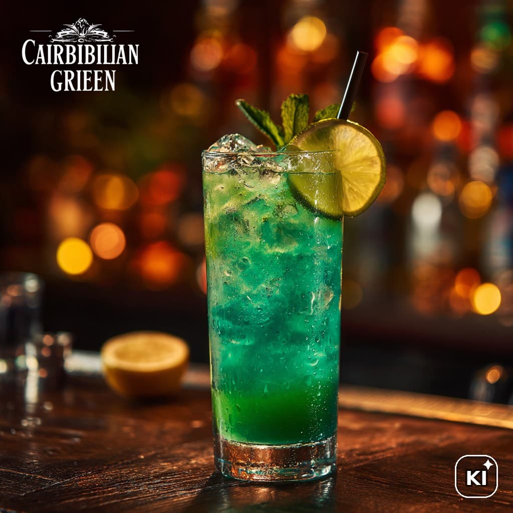 Caribbean Green Cocktail Rezept