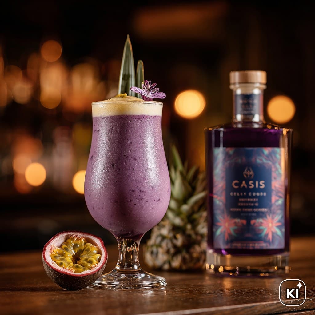 Cassis Colada Cocktail Rezept