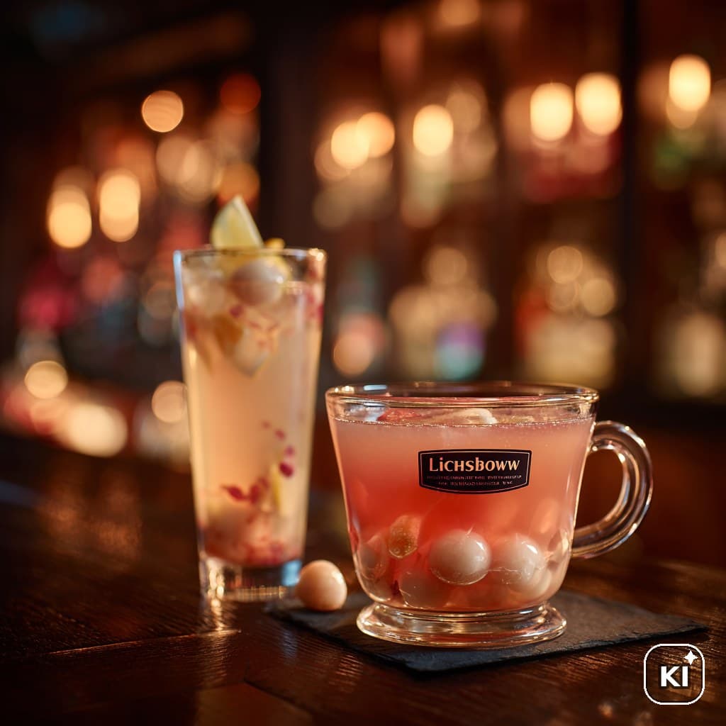 Litschibowle Cocktail Rezept