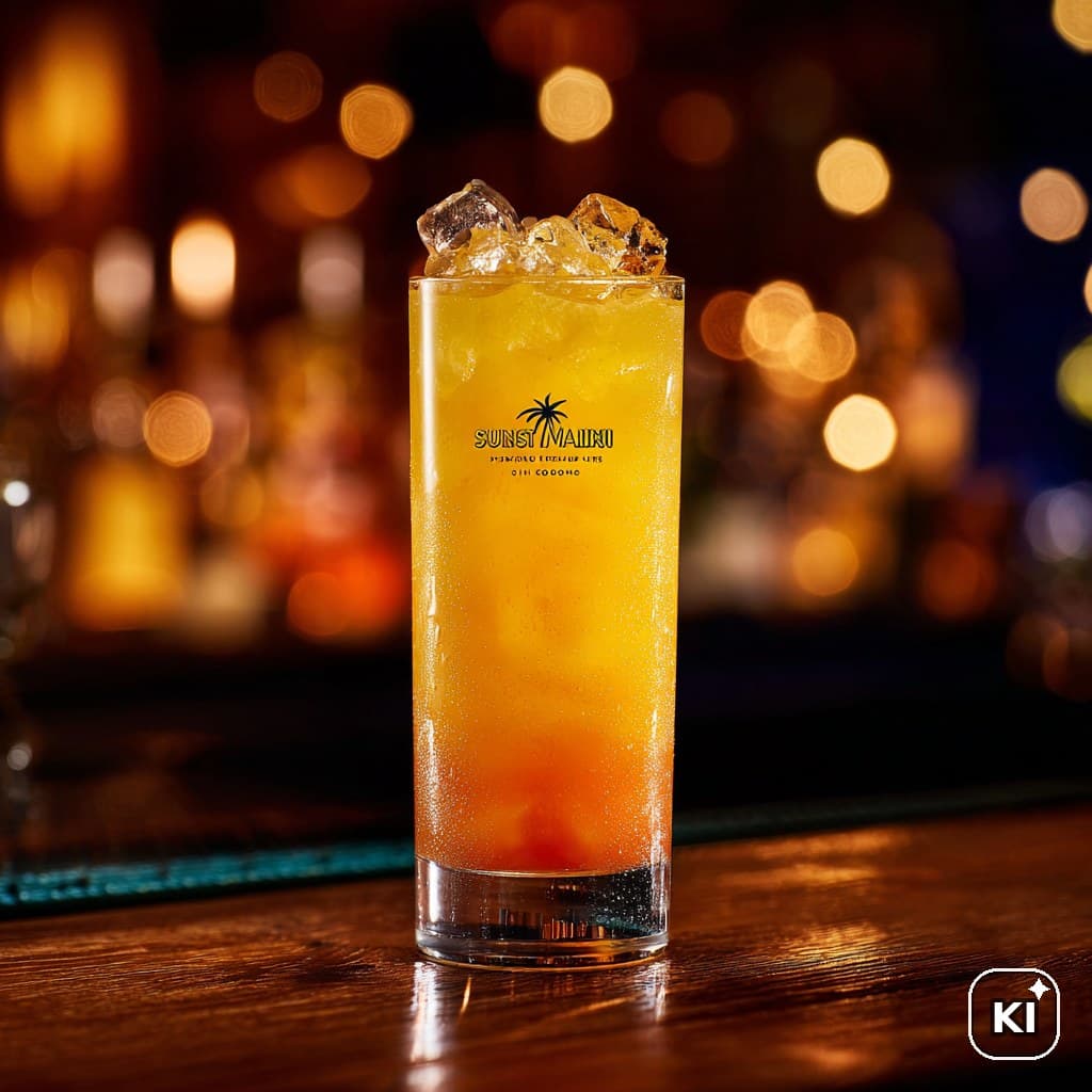 Sunset Malibu Cocktail Rezept