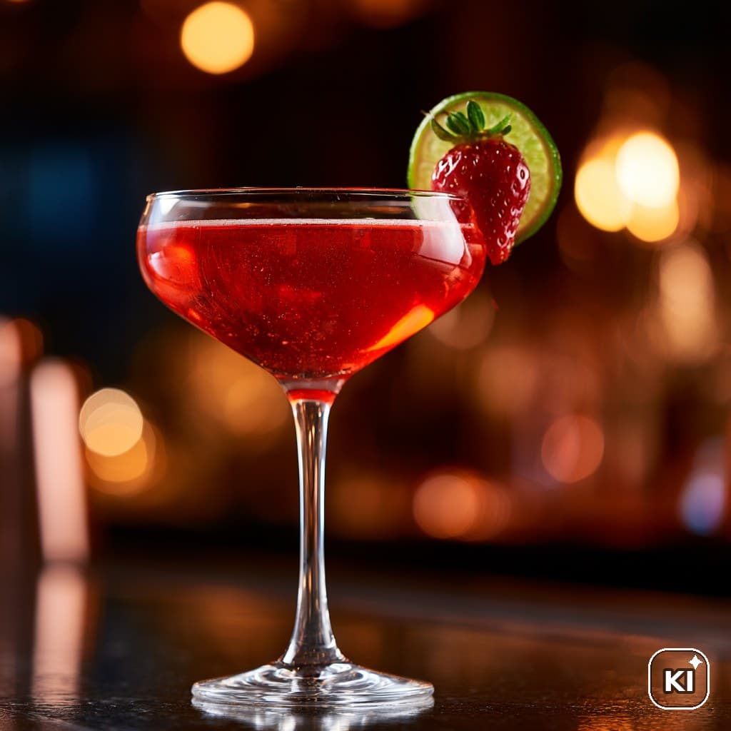 Vodka Fraise Cocktail Rezept