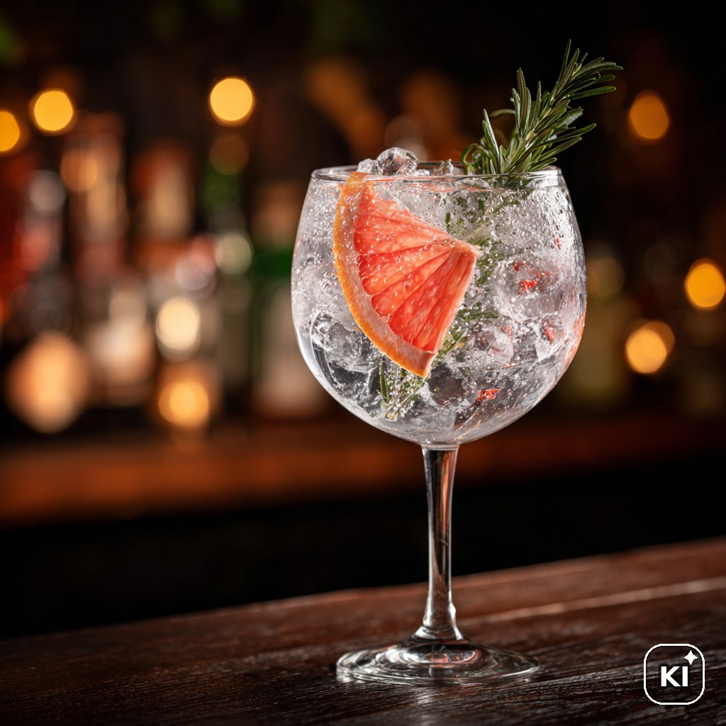 Alkoholfreier Gin Tonic Cocktail Rezept
