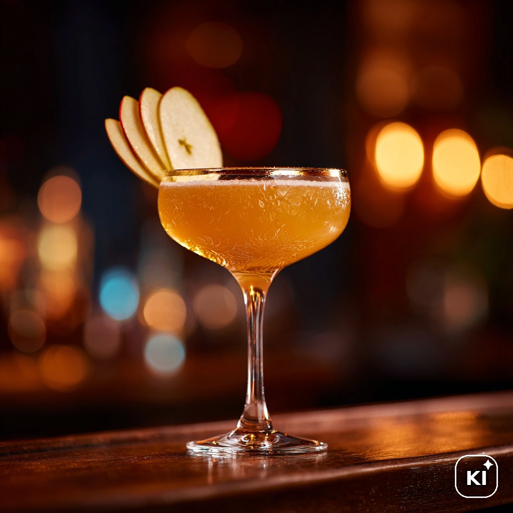 Apfelbrandwein Sour Cocktail Rezept