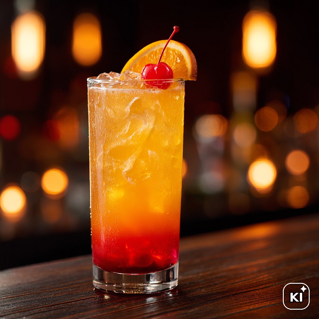 Apricot Sunrise Fizz Cocktail Rezept