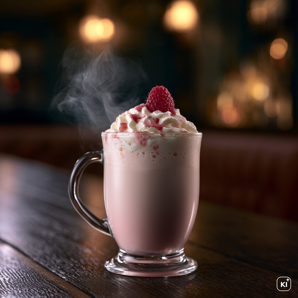 Baileys White Choc Raspberry Hot Chocolate Cocktail Rezept