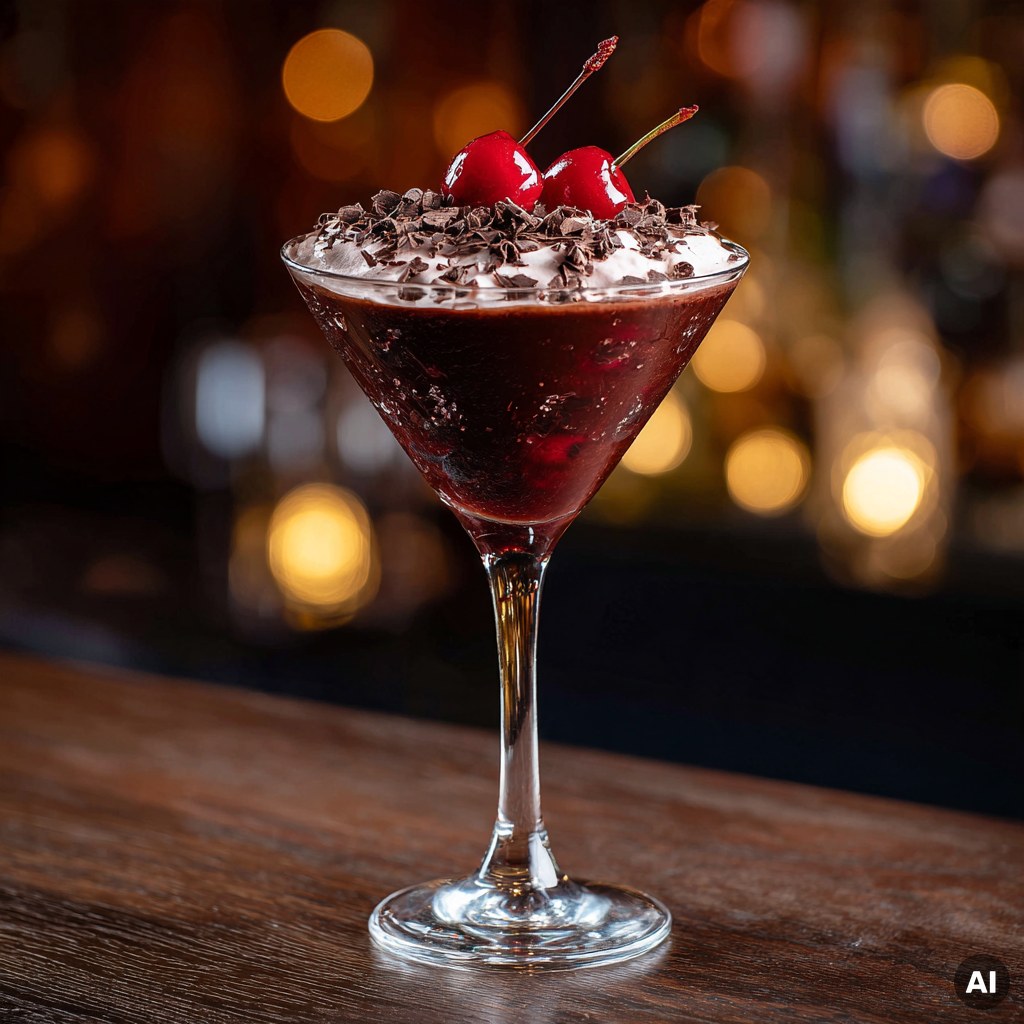 Black Forest Gateau Martini Cocktail Rezept