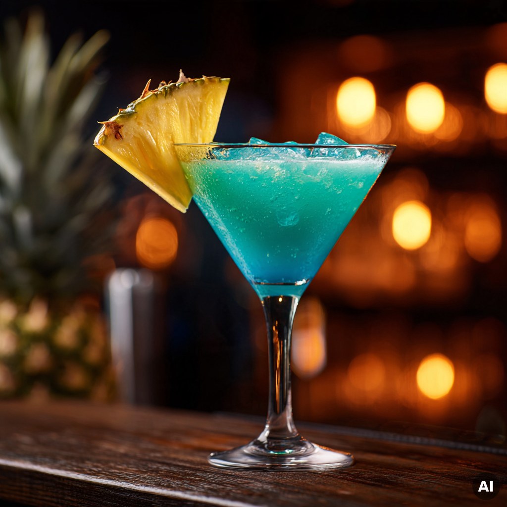Blue Dolphin Martini Cocktail Rezept
