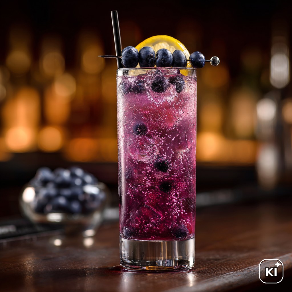 Blueberry Collins Cocktail Rezept