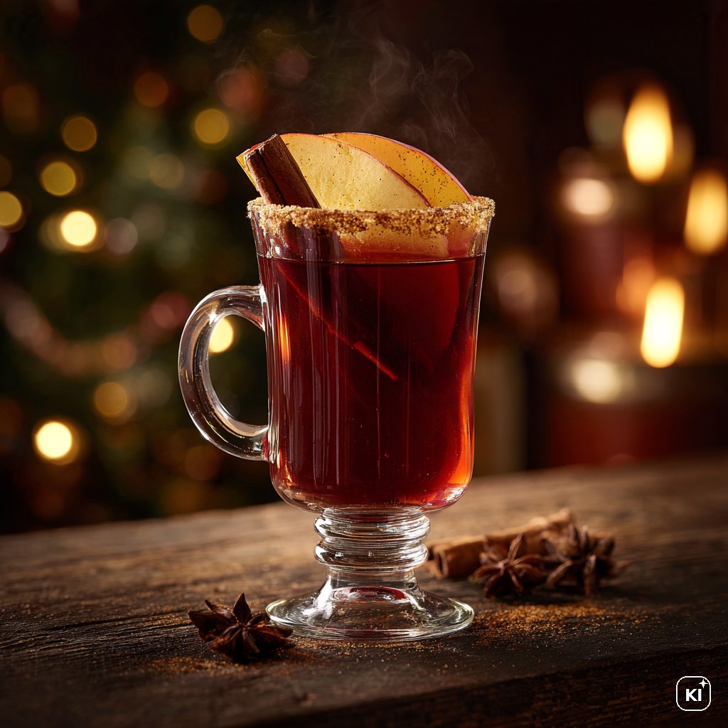 Bratapfel-Glühwein Cocktail Rezept