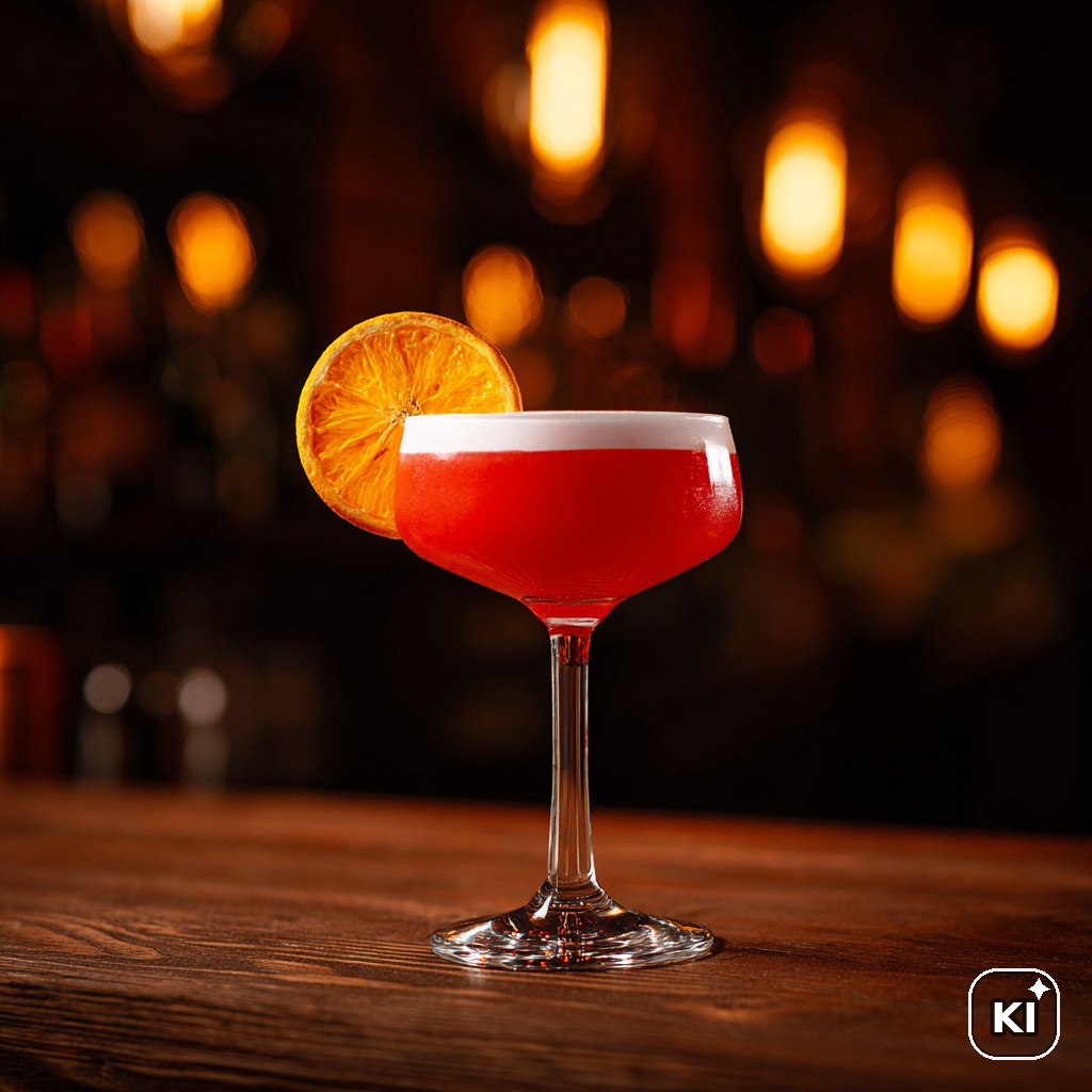 Campari Sour ohne Ei Cocktail Rezept