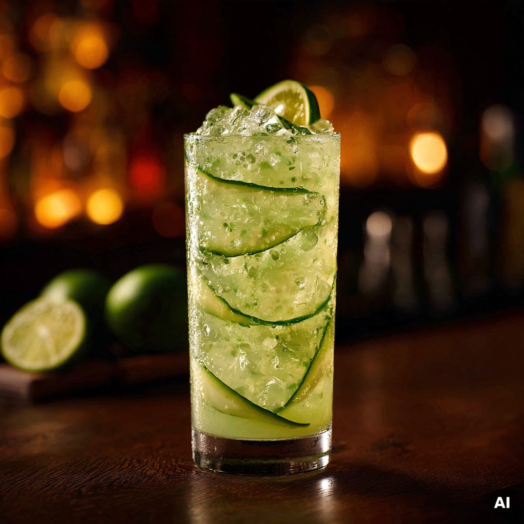 Cucumber Sake Cooler Cocktail Rezept