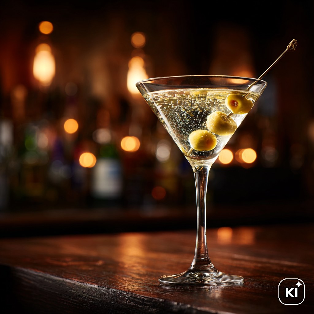 Dirty Vodka Martini Cocktail Rezept