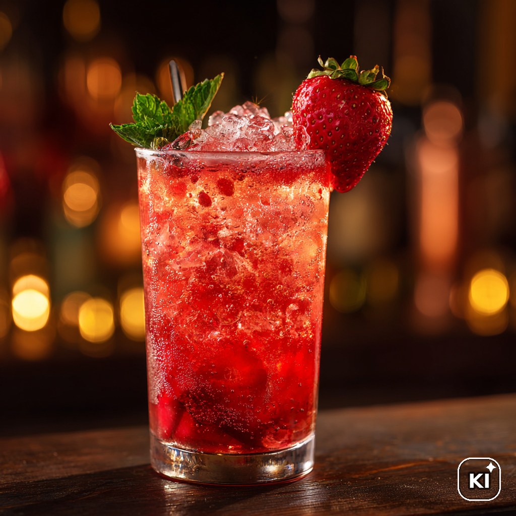Erdbeer Rosé Frizz alkoholfrei Cocktail Rezept