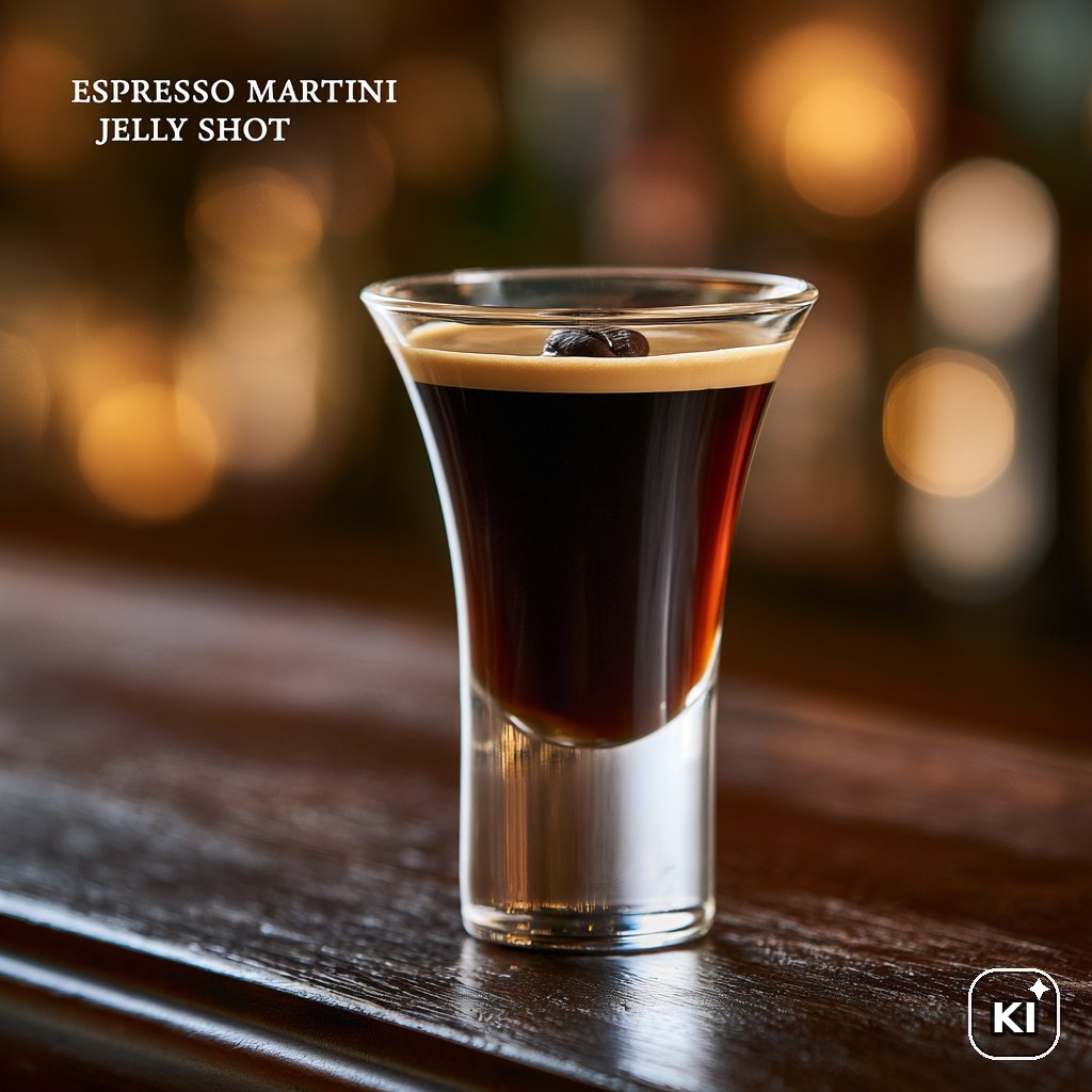 Espresso Martini Jelly Shot Cocktail Rezept