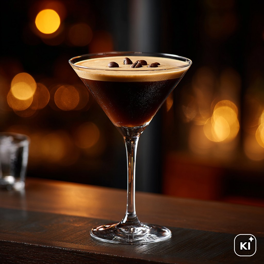 Espresso Martini ohne Zuckersirup Cocktail Rezept