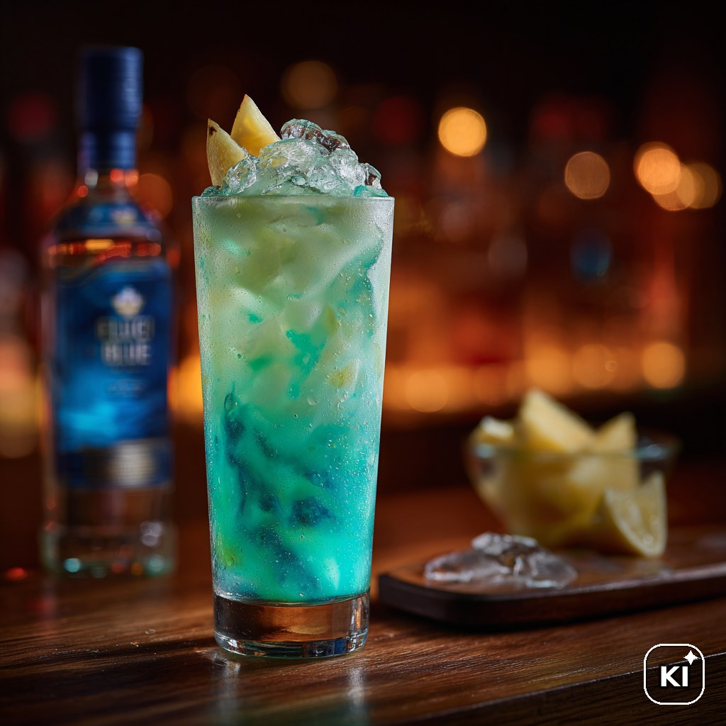 Exotic Blue Cocktail
