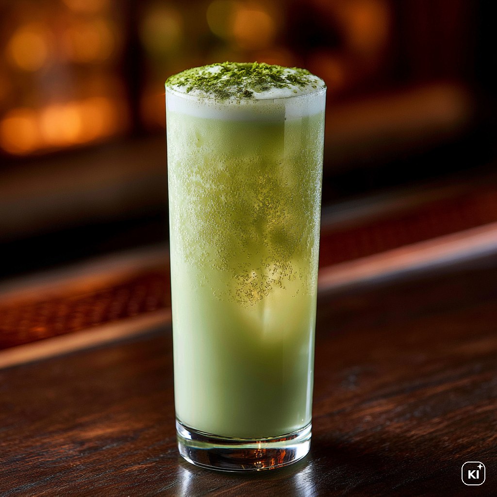 Flat Matcha Fizz Cocktail Rezept