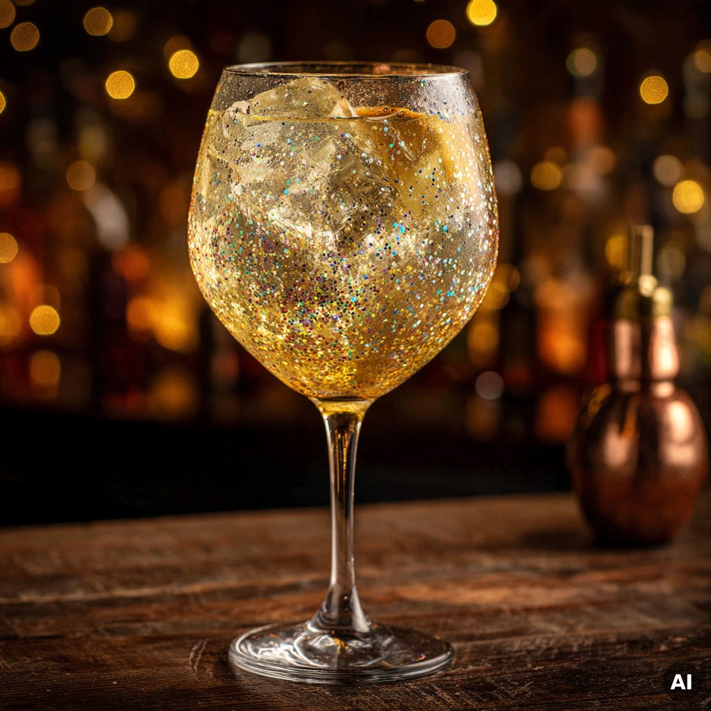 Glitzer Spritz Cocktail Rezept
