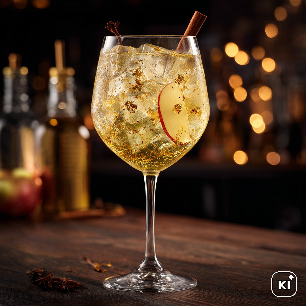 Gold Apple Spritz Cocktail Rezept