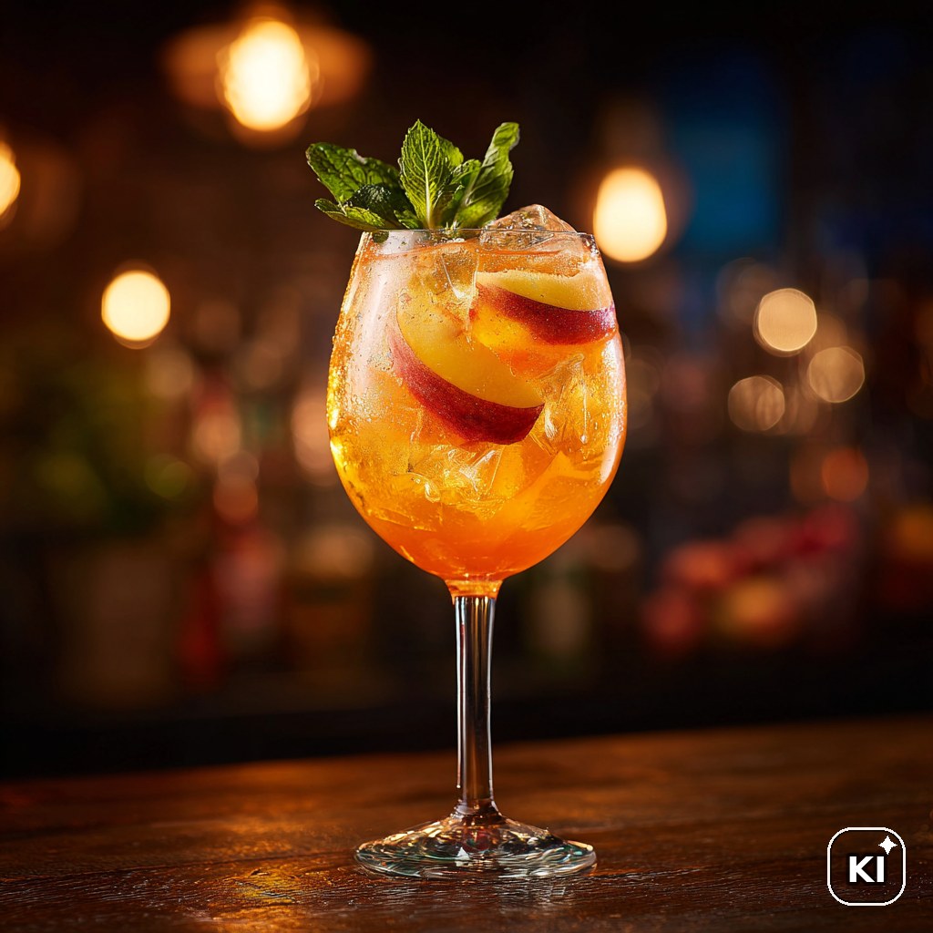 Goldener Pfirsich-Spritz Cocktail Rezept