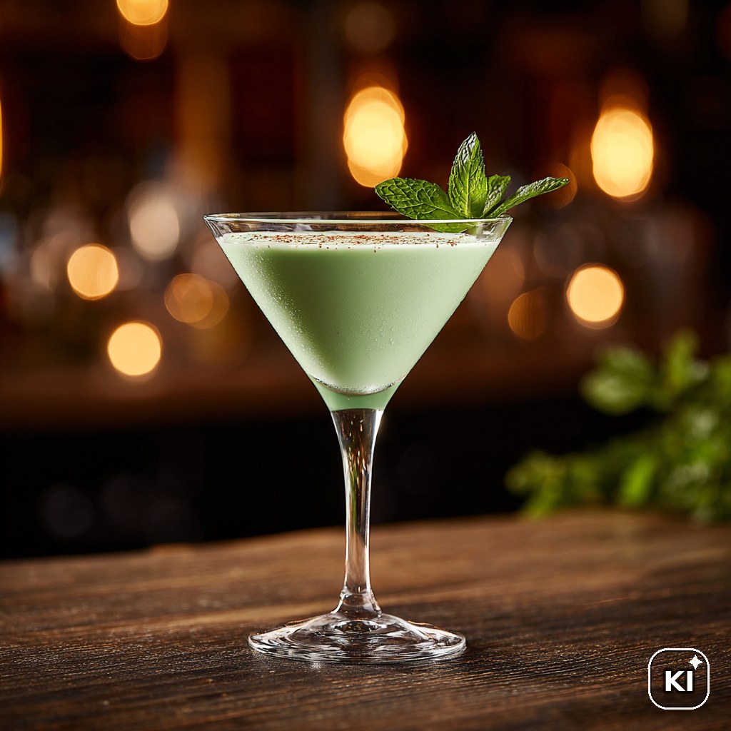 Grasshopper ohne Sahne Cocktail Rezept