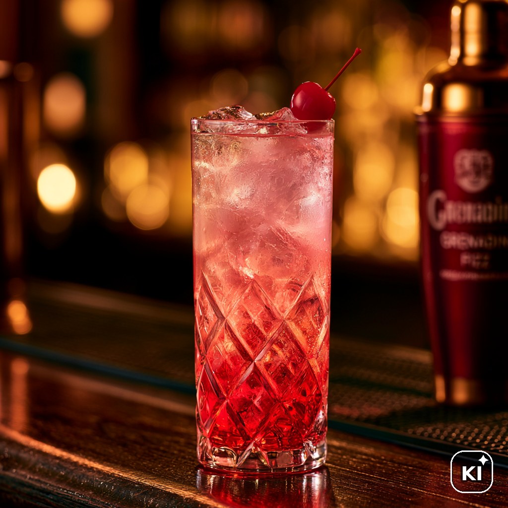 Grenadine Fizz Cocktail Rezept