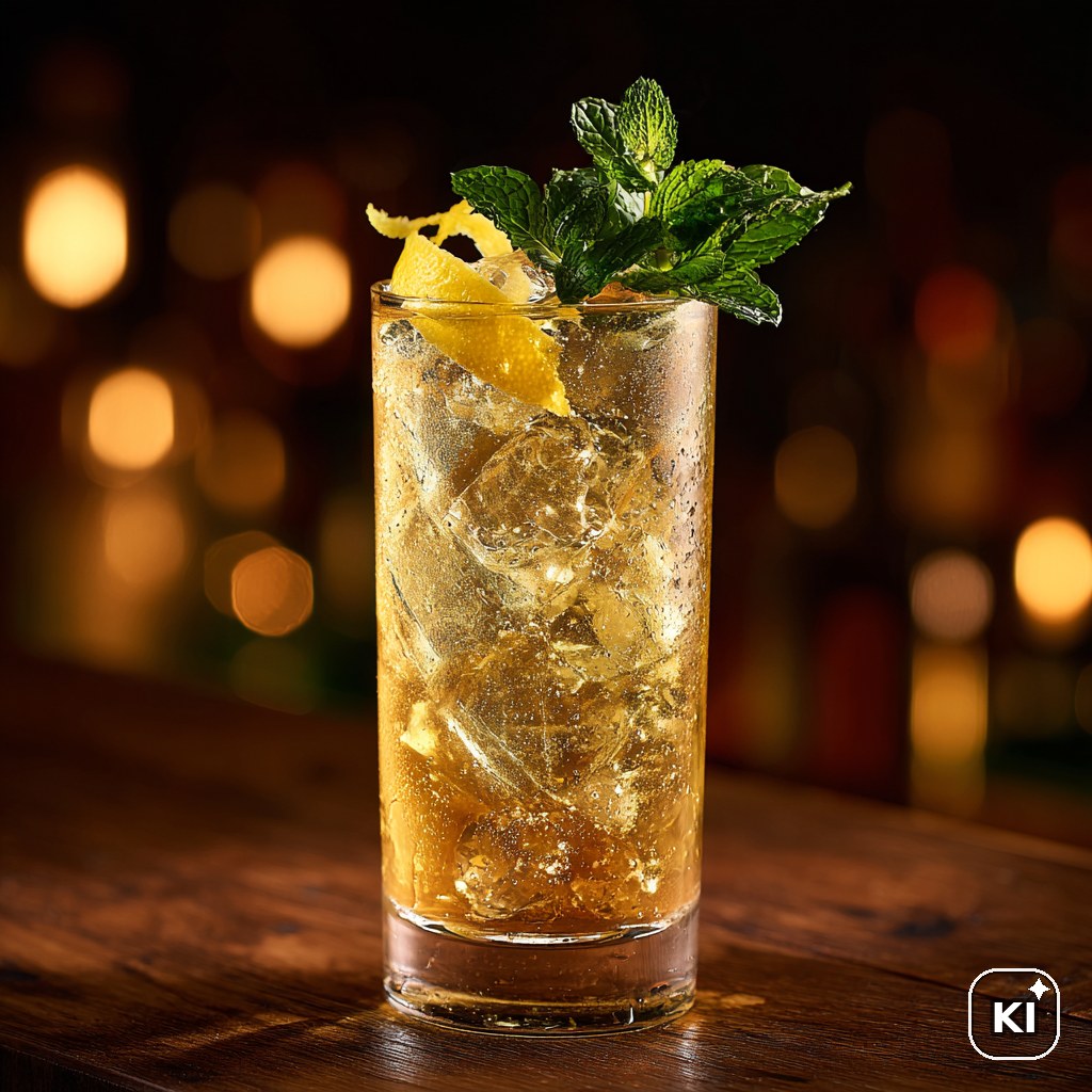 Grüntee-Gin Highball Cocktail Rezept