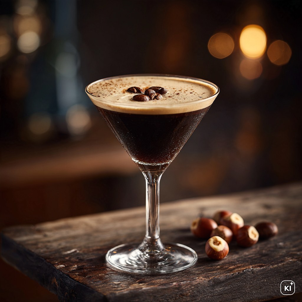Haselnuss Espresso Martini Cocktail Rezept
