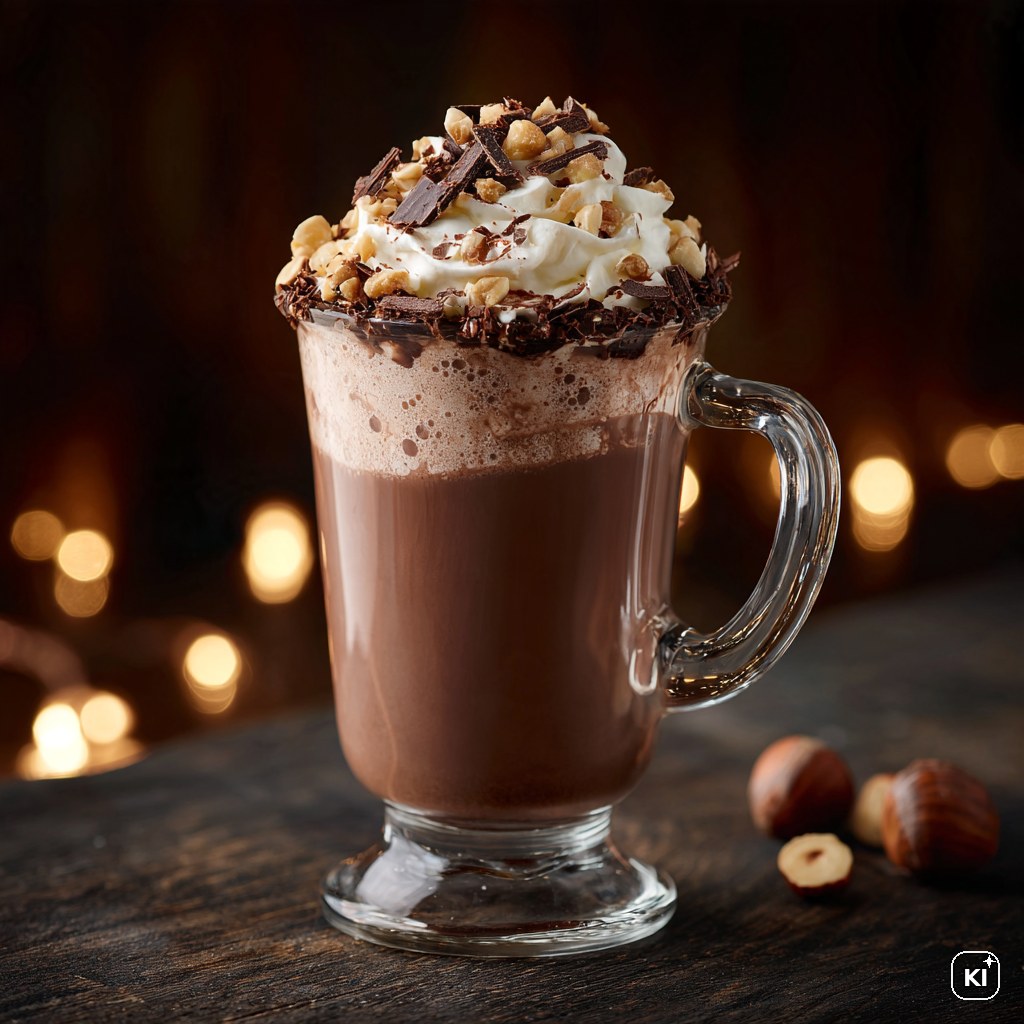 Haselnuss Hot Chocolate Cocktail Rezept